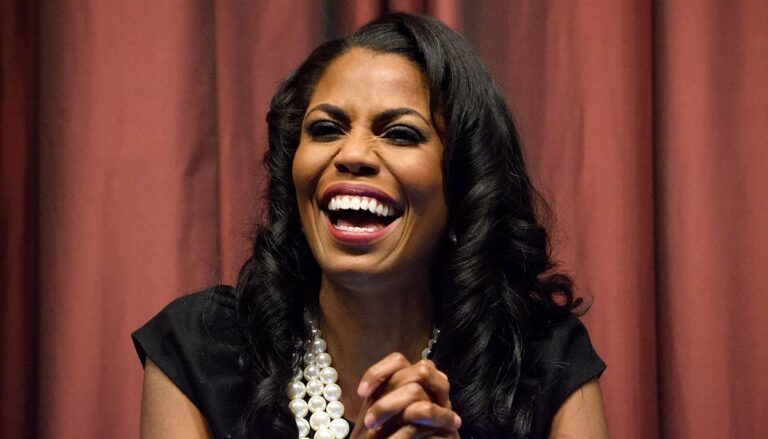 NEW YORK, USA - APRIL 13, 2016: Omarosa Manigault participates in a panel discussion at the National Action Network convention. She is a former apprentice and associate of Donald Trump.