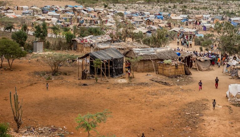 camp in Haiti