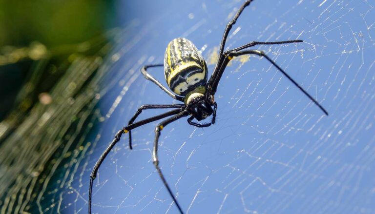 joro spider on web