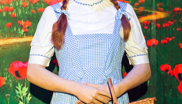 NEW YORK, USA - SEP 22, 2015: Dorothy from the Oz in the Madame Tussaud wax museum, TImes Square, New York City. Marie Tussaud was born as Marie Grosholtz in 1761