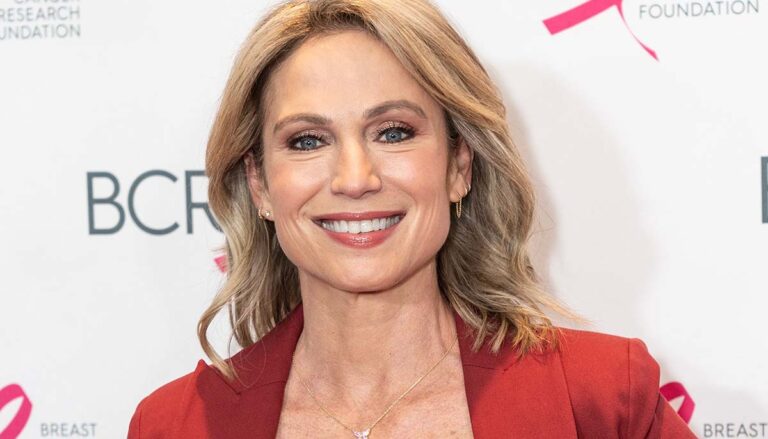 Amy Robach attends the Breast Cancer Research Foundation New York Luncheon at New York Hilton Midtown on October 27, 2022