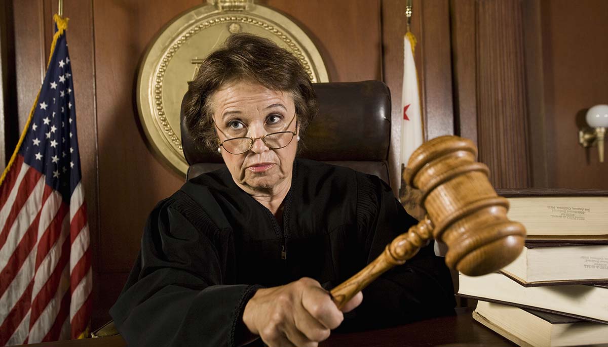 judge holding a gavel