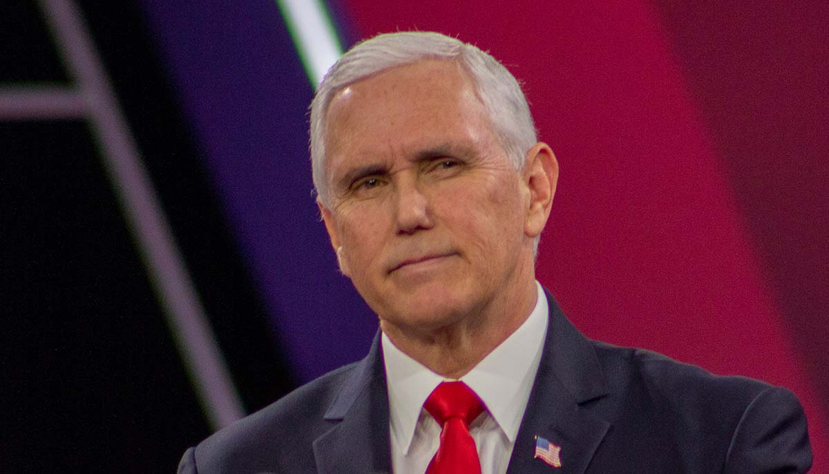 FORT WASHINGTON, MD / USA - February 26 2020: Vice President of the United States speaking to attendees at CPAC 2020