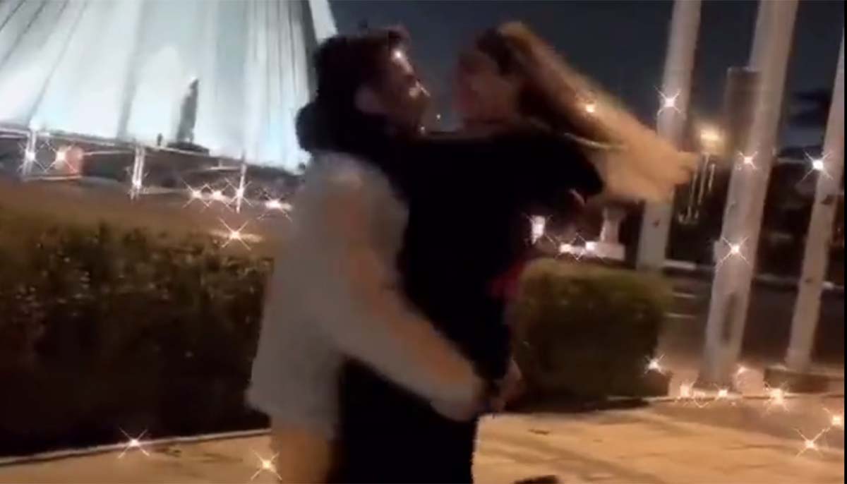 Iranian couple dancing