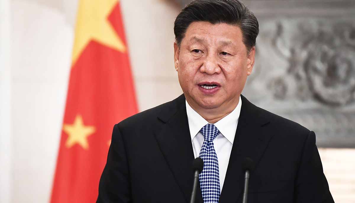 Beijing, China, April 2022, China President Xi Jinping in meeting